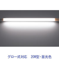 ヤザワコーポレーション（YAZAWA） 直管LED蛍光ランプ 20W形 昼光色 グロー式 LDF20D/8/10/2