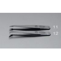 エスコ 118mm/P2A プラスティックピンセット(ESD) EA595AM-11 1セット(15本)（直送品）