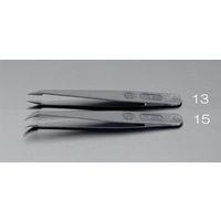 エスコ 118mm/P3C プラスティックピンセット(ESD) EA595AM-13 1セット(15本)（直送品）