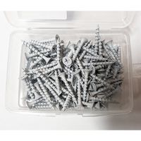 エスコ 3.8x38mm コーススレッド(鉄/ホワイト/100本) EA949FH-13 1セット(1000本:100本×10パック)（直送品）