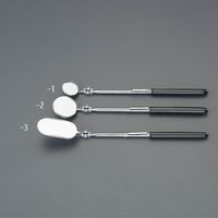 エスコ 25x50mm/216mm 点検ミラー EA724CE-3 1セット(10本)（直送品）