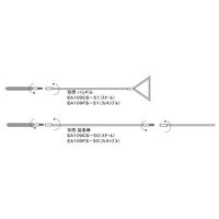 エスコ 22mm ブラシヘッド(真鍮製) EA109CV-22 1セット(10本)（直送品）