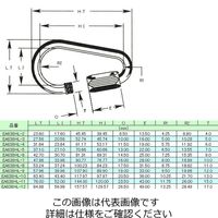 エスコ 60.7x27x 5.0mm クイックリング(スチール/Zinc) EA638HL-5 1セット(15個)（直送品）