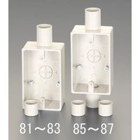 エスコ φ28mm 露出ボックス(VE管用/1方向)グレー EA940CS-93 1セット(10個)（直送品）