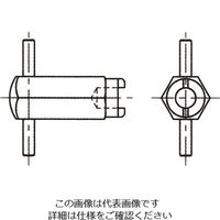 エスコ M6 用 スプリングプランジャー用レンチ EA948DA-203 1セット(10個)（直送品）