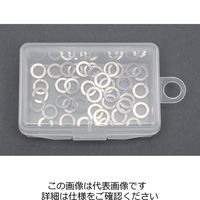 エスコ M2.3スプリングワッシャー(りん青銅/100枚) EA949LY-423 1セット(2000枚:100枚×20ケース)（直送品）