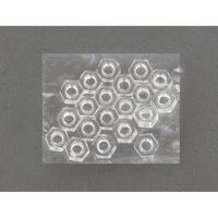 エスコ M2.6 六角ナット(ポリカーボネート/10個) EA945AP-202 1セット(150個:10個×15袋)（直送品）