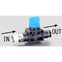 エスコ R1/4”x 8mm 開閉バルブ EA425SF-82 1セット(4個)（直送品）