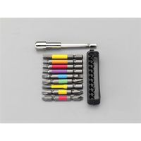 エスコ カラービットセット EA813A-110 1セット(3パック)（直送品）