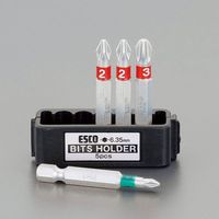 エスコ 5本用 (1/4”Hex)ビットケース EA509-105 1セット(30個)（直送品）