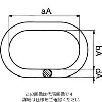 エスコ 135x 75x18mm/ 3.0ton マスターリンク EA987FF-33 1セット(4個)（直送品）