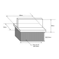 エスコ 55x120mm 柄付ブラシ(馬毛製) EA109DH-16 1セット(10個)（直送品）