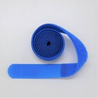 エスコ 25mmx1.1m 簡易結束マジックストラップ(青) EA944MA-8 1セット(15個)（直送品）