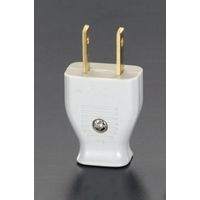 エスコ AC125V/15A スモールプラグ EA940C-1A 1セット(50個)（直送品）