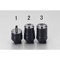 エスコ AC250V/20A プラグ(2P) EA940BE-1 1セット(20個)（直送品）