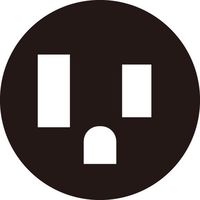 エスコ AC125V/15A 防水型プラグ(接地2P) EA940BN-1 1セット(10個)（直送品）