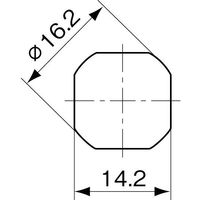 エスコ 13.5mm サイドバーロック(ノブ付 亜鉛ダイカスト) EA983TN-313 1セット(10個)（直送品）