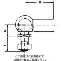 エスコ M10 アングルジョイント(左ねじ) EA953CA-10 1セット(15個)（直送品）