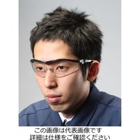 エスコ 保護めがね(クリアー・ブラック) EA800CH-1 1セット(10個)（直送品）