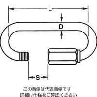 エスコ 45x6.0mm スクリュージョイント(OD色) EA638CV-9 1セット(30個)（直送品）