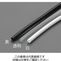 エスコ 3.0x0.4mmx 20m ビニール絶縁チューブ(黒) EA944AE-1 1セット(10巻)（直送品）