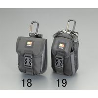 エスコ 110x 90x205mm 着脱式小物ポーチ EA925TD-18 1セット(3個)（直送品）