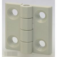 エスコ 40x40mm フラットヒンジ(ポリアミド/グレーホワイト) EA951CR-71 1セット(10個)（直送品）