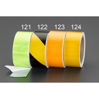 エスコ 50mmx10m ハイレベル反射テープ(レモンイエロー) EA983F-121 1セット(10巻)（直送品）