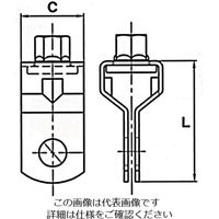 エスコ W1/2 吊バンド用タン EA440BZ-2 1セット(40個)（直送品）