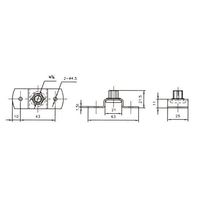 エスコ W3/8 吊ボルト用T足(ステンレス製) EA440AF-169 1セット(10個)（直送品）