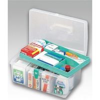 エスコ 314x217x155mm 救急箱 EA508MH-2 1セット(4個)（直送品）