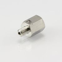 エスコ M 6 xRc 1/8” 中間ニップルソケット(ステンレス製) EA141AY-222 1セット(4個)（直送品）