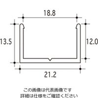 ハイロジック 金具 1000 シルバー U-18 1セット(2本)（直送品）
