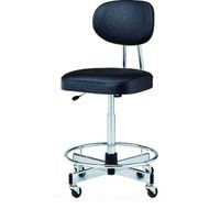 ノーリツイス ノーリツ 製図用チェア ビニールレザー ブラック TL-17L-Z 1脚 195-4350（直送品）