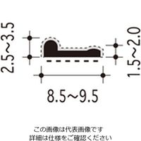 ハイロジック 植毛加工ピンチブロック 2000 白 #25-B 1本（直送品）