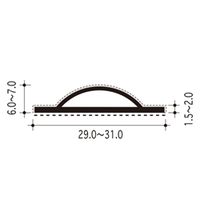 ハイロジック 植毛加工ピンチブロック 2200 茶 #12-M 1本（直送品）
