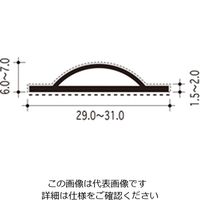 ハイロジック 植毛加工ピンチブロック 2500 グレー #12-M 1本（直送品）
