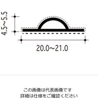 ハイロジック 植毛加工ピンチブロック 2200 グレー #12-P 1本（直送品）