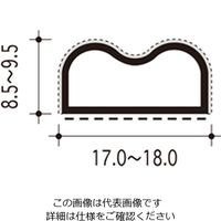 ハイロジック 植毛加工ピンチブロック 2000 茶 #26-B 1本（直送品）