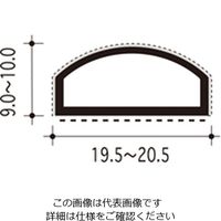 ハイロジック 植毛加工ピンチブロック 2000 茶 #26-C 1本（直送品）