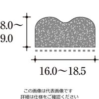 ハイロジック HCMパッキング テープ有 2200 茶 D-3 1本（直送品）