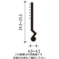ハイロジック 植毛加工ピンチブロック 2000 グレー #38-P 1本（直送品）