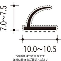 ハイロジック 植毛加工ピンチブロック 2000 茶 #7-U 1本（直送品）