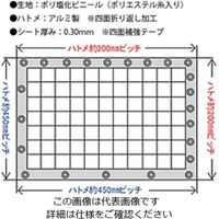 ヒナカ HEー5530ーA ビニールカーテン耐候 2.0×1.8 四面ハトメ 1枚（直送品）