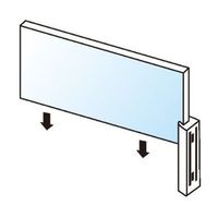 エスコ 80x270mm 室名札 EA956VA-6 1セット(3個)（直送品）