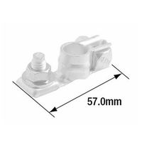 エスコ [+]板タイプバッテリーターミナル(小ポール用) EA812JZ-1 1セット(10個)（直送品）