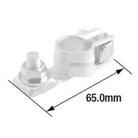 エスコ [+]板タイプバッテリーターミナル(大ポール用) EA812JZ-11 1セット(10個)（直送品）