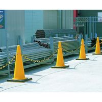 エスコ 6mmx2m プラスチックチェーン(コーン用蛍光黄) EA980A-83 1セット(20m:2m×10本)（直送品）