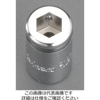 エスコ 1/4”DRx1/4”HEX ビットアダプター EA618AA-30 1セット(10個)（直送品）