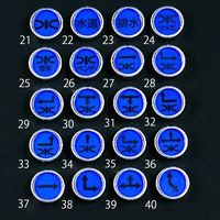 エスコ [水道用]レベルマーク EA949CA-21 1セット(10個:1個×10本)（直送品）